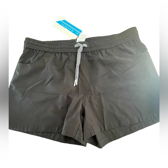 Actleis Womens Drawstring Swim Shorts UPF50+ Quick Dry Black Size L    A193-17 - Picture 7 of 8